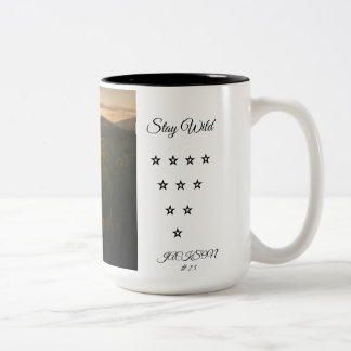 Em Dois Tons Caneca de Café Floresta Selvagem | Paisagem Natura