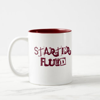 Em Dois Tons Caneca de café fluida do acionador de partida