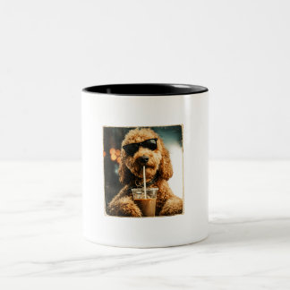 Em Dois Tons Caneca de Café Goldendoodle