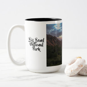 Em Dois Tons Caneca de café grande da janela da curvatura