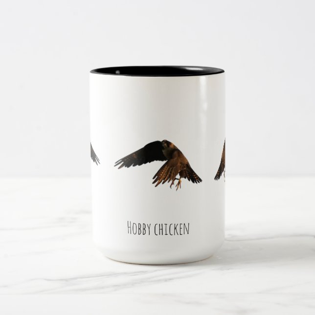 Em Dois Tons Caneca de café Hobby chicken Two-Tone (Centro)