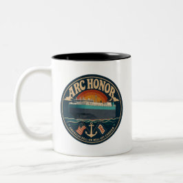 Em Dois Tons Caneca de Café Honra ARC