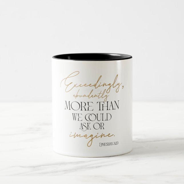 Em Dois Tons Caneca de Café Inspiradora Dourada e Preta de Efés (Centro)