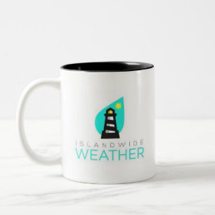 Em Dois Tons Caneca de café Islandwide do tempo