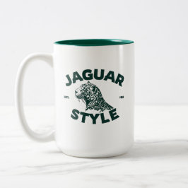 Em Dois Tons Caneca de Café Jaguar