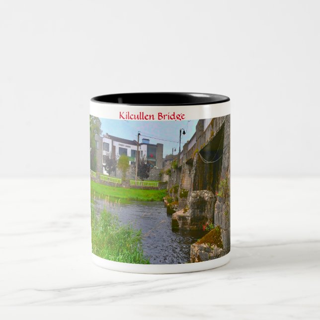 Em Dois Tons Caneca de Café Kilcullen Bridge Kildare Two-Tone (Centro)