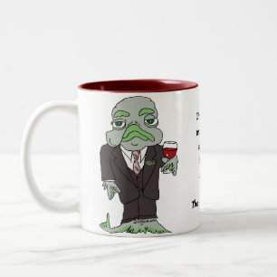 Em Dois Tons Caneca de café legal dos presentes dos peixes