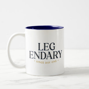 Em Dois Tons Caneca de Café LEGENDÁRIO DESDE O PRIMEIRO DIA