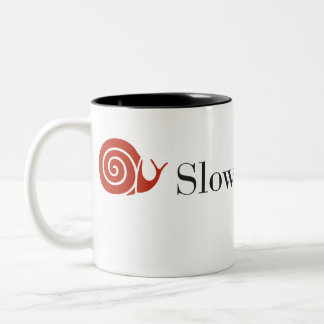 Em Dois Tons Caneca de café lenta do dois-tom da comida NYC