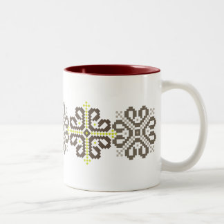 Em Dois Tons Caneca de café letão