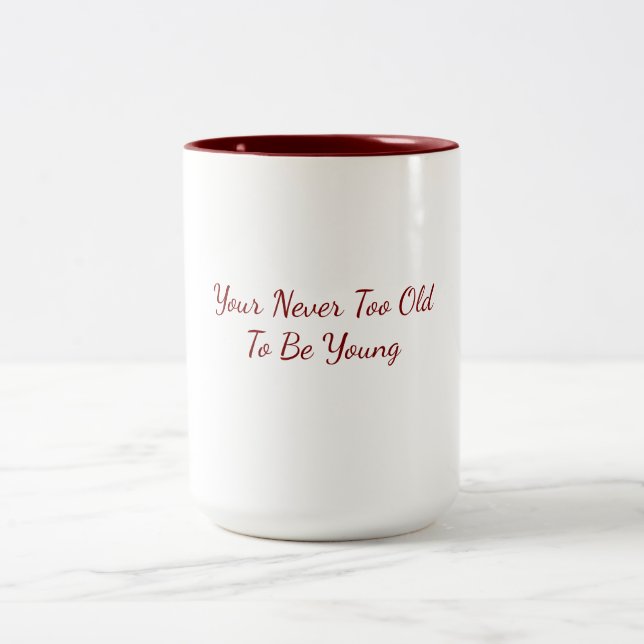 Em Dois Tons Caneca de Café LG (Centro)