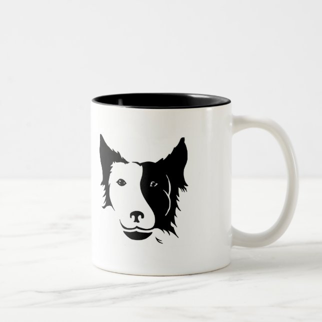 Em Dois Tons Caneca de Café Mãe de Cachorro (Direita)