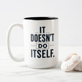 Em Dois Tons Caneca de Café Mãe Engraçada Não Faz Sozinha