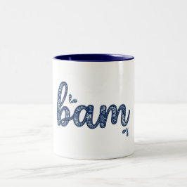 Em Dois Tons Caneca de Café Mahjong Chinoiserie Chic Bam