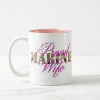 Em Dois Tons Caneca de café marinha da esposa