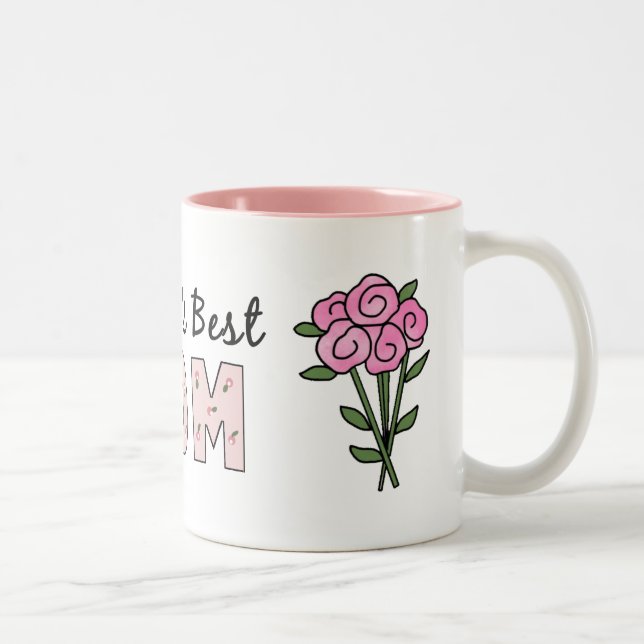 Em Dois Tons Caneca de café Melhor Mãe do Mundo (Direita)