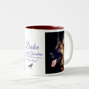 Em Dois Tons Caneca de café memorável do presente do animal d