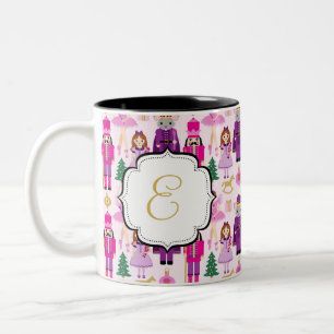 Em Dois Tons Caneca de café Monogrammed do chá da série do