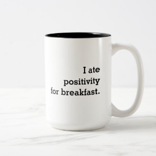 Em Dois Tons Caneca de Café Motivacional Inspirador de Positivi