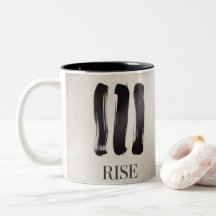 Caneca de Café Motivacional Rise com Bru Minimalis