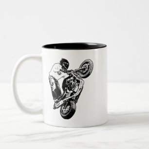 Em Dois Tons Caneca de café moto