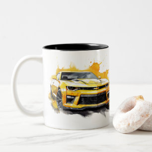 Em Dois Tons Caneca de Café Muscle Car