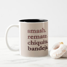 Em Dois Tons Caneca de Café Padel - Personalize Palavras Vibes 