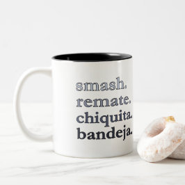 Em Dois Tons Caneca de Café Padel-Personalize Palavras Vibes Pr