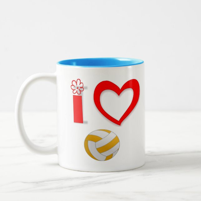 Em Dois Tons Caneca de café para amantes dos esportes (Esquerda)