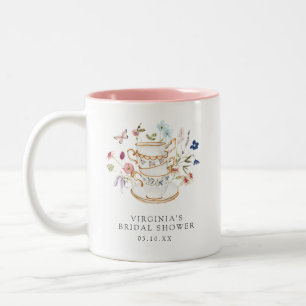 Em Dois Tons Caneca de Café para Chá de Noiva do Tea Party