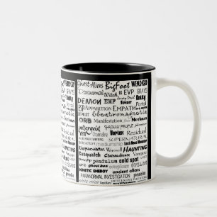 Em Dois Tons Caneca de café Paranormal