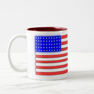 Em Dois Tons Caneca de café patriótica