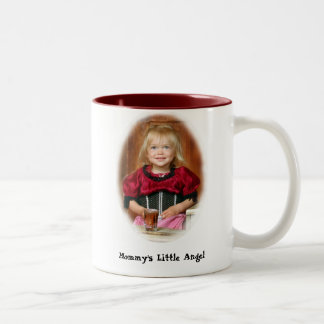 Em Dois Tons Caneca de café pequena do anjo da mamã