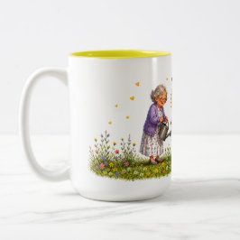 Em Dois Tons Caneca de Café Pequeno Raio de Sol dos Avós