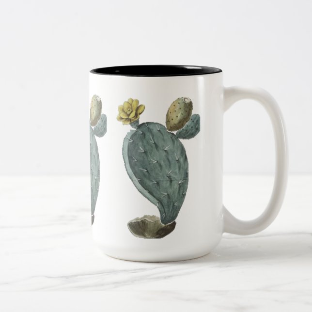 Em Dois Tons Caneca de Café Pera Espinhosa (Direita)