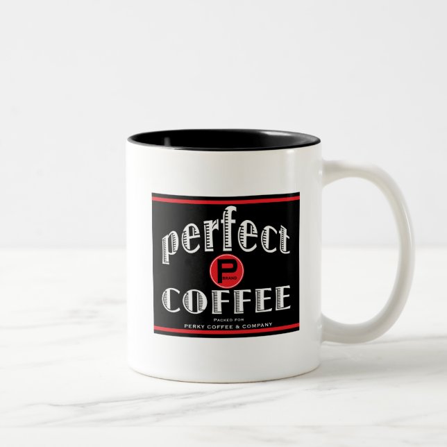 Em Dois Tons Caneca de Café Perfeita (Direita)