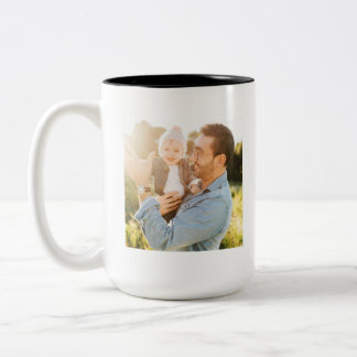Em Dois Tons Caneca de Café Personalizada com Foto do Melhor Pa