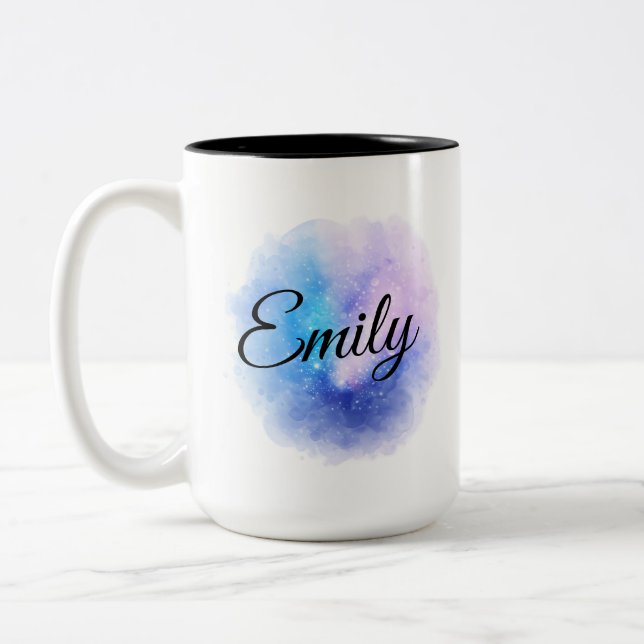 Em Dois Tons Caneca de Café Personalizada com Nome para mãe (Esquerda)