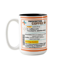 Caneca de Café Personalizada com Receita Engraçada