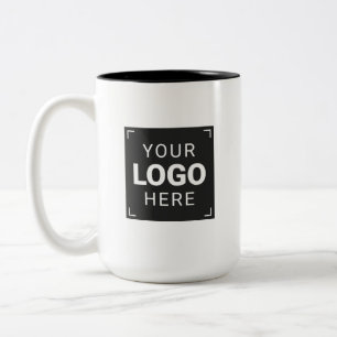 Em Dois Tons Caneca de Café Personalizada com Seu Logotipo