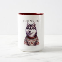 Caneca de Café Personalizada, Husky Siberiano Fest
