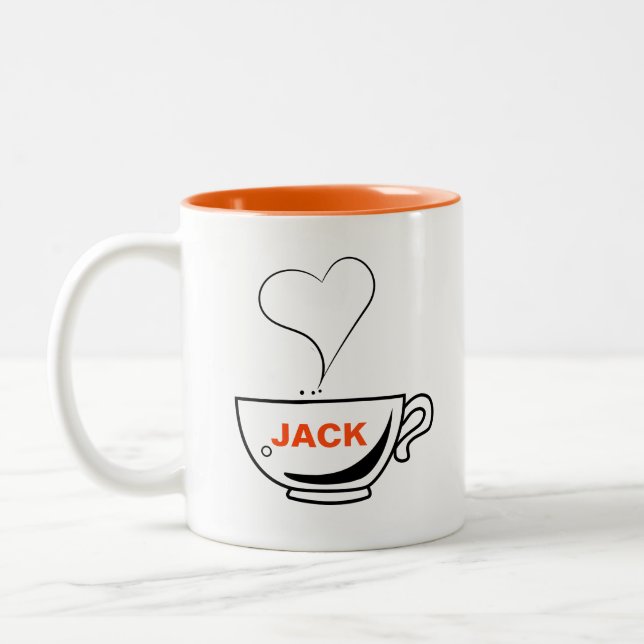 Em Dois Tons Caneca de Café Pessoal com Duas Cores Personalizad (Esquerda)