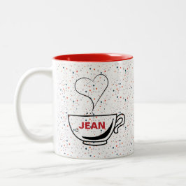 Em Dois Tons Caneca de Café Pessoal Personalizada de Duas Cores