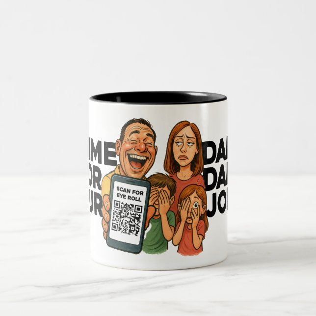 Em Dois Tons Caneca de Café Piada de Pai - Uma Nova Piada de Pa (Centro)