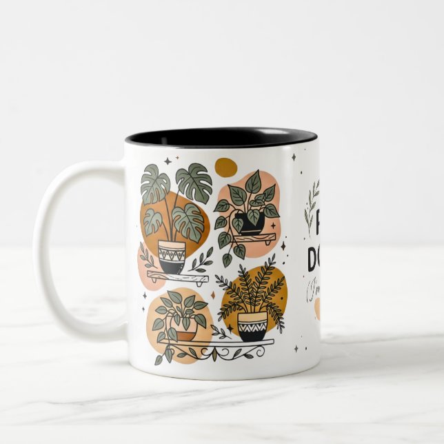 Em Dois Tons Caneca de Café Plant Therapy (Esquerda)