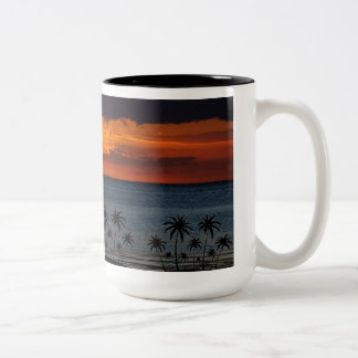Em Dois Tons Caneca de Café Pôr do Sol | Design de Hora Dourada