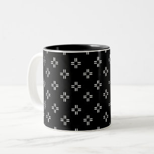 Em Dois Tons Caneca de Café Preto e Branco de Duas Cores