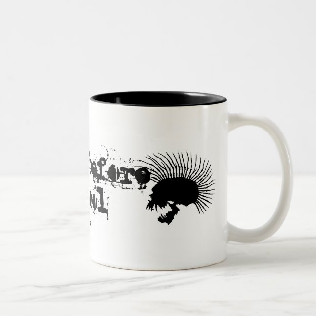 Em Dois Tons caneca de café punk (Direita)
