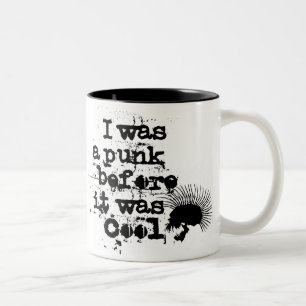 Em Dois Tons caneca de café punk