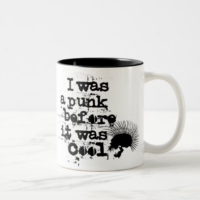 Em Dois Tons caneca de café punk (Direita)